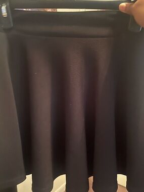 Classic Black Circle Skirt with Flared Silhouette